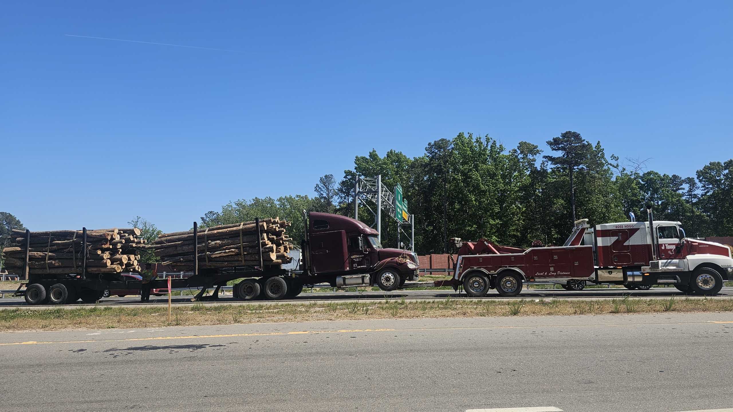 Big Bertha Towing Log Truck 2